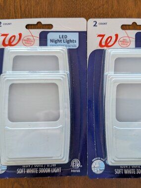 LED Night Lights 4 total 120v 60 Hz Soft White